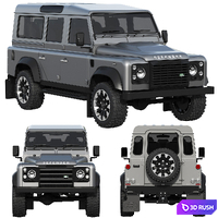 Land Rover Defender Works V8 4-door 2018 3D Model Corona