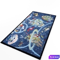 2 rug in the nursery 'Space' 3D Model Vray
