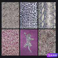 Carpets Alexander McQueen, Diane von Furstenberg 3D Model Vray