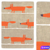 Carpet Scion Mr Fox Cinnamon Rug 3D Model Vray