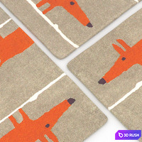 Carpet Scion Mr Fox Cinnamon Rug 3D Model Vray