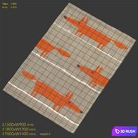 Carpet Scion Mr Fox Cinnamon Rug 3D Model Vray