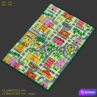 Carpet nuLOOM City Neighborhood Rug 3D Model Vray