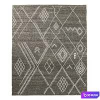 SARTO EMBROIDERED FLATWEAVE RUG 3D Model Corona