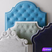 Headboard set 3D Model Vray