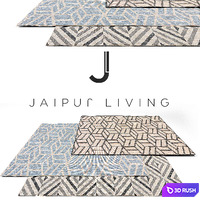 Jaipur living Luxury Rug Set 14 3D Model Vray