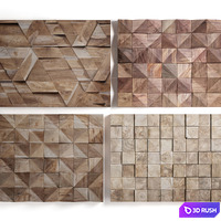 Panel wood art 05 3D Model Vray
