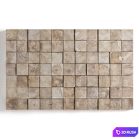 Panel wood art 05 3D Model Vray