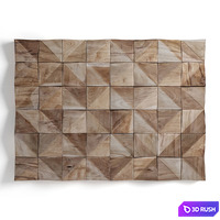 Panel wood art 05 3D Model Vray