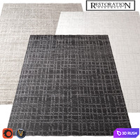 Carpet Restoration Hardware (Oro) 2440x3050 (3 colors) 3D Model Vray, Corona
