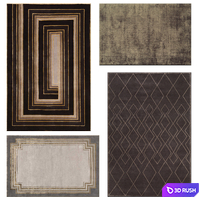 Carpets Art Deco rugs 3D Model Vray