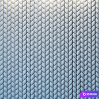 3D Panel Treccia 3D Model Vray, Corona