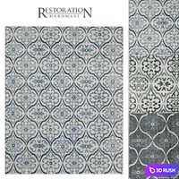 RH Andalucia Rug 3D Model Vray