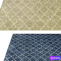 RH Trevo Moroccan Rug 3D Model Vray