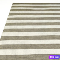 Perennials Bold Stripe Outdoor Rug RH 3D Model Vray
