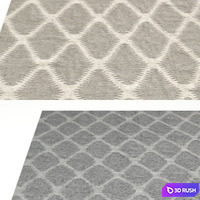 Perennials Heathered Diamond Outdoor Rug RH 3D Model Vray