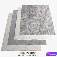 Restoration Hardware Rugs_56 3D Model Vray, Corona