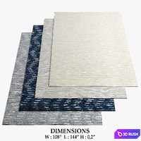 Restoration Hardware Rugs_123 3D Model Vray, Corona