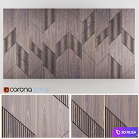 Wall Panel - 10 (Tbg) 3D Model Vray, Corona