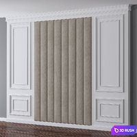 Wall decor 3D Model Vray, Corona