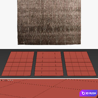 Folium Rugs_192 3D Model Vray, Corona