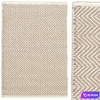 Dash &amp; Albert Arlington Gray and Ivory Rug 3D Model Vray