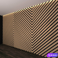 Wall Panel 28 3D Model Vray, Corona