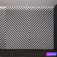 Wall Panel 28 3D Model Vray, Corona