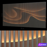 Decorative wall 88. 3D Model Corona