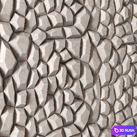 Polygon decorative panel 3D Model Vray