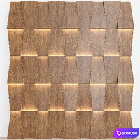 3D Wall Panel №8 3D Model Vray