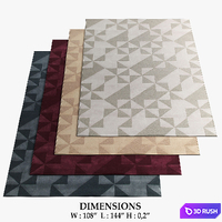 Amini Rugs_375 3D Model Vray, Corona
