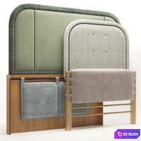 Headboard-19 3D Model Vray