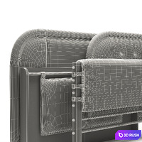 Headboard-19 3D Model Vray