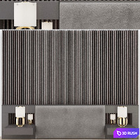 Wall Headboard Collection № 007 3D Model Vray