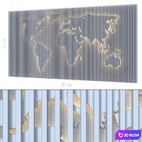 Decorative wall 146. 3D Model Corona
