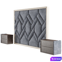 Wall Headboard Collection № 025 3D Model Vray