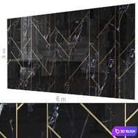 Decorative wall 180 3D Model Corona