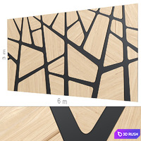 Decorative wall 191 3D Model Corona