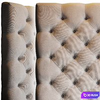 A Minimoon Cliveden Upholstered Headboard 3D Model Vray, Corona
