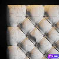 A Minimoon Cliveden Upholstered Headboard 3D Model Vray, Corona