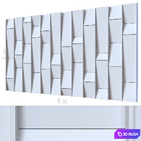 Decorative wall 193. 3D Model Corona