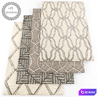Rugs set09 3D Model Vray