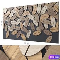 Decorative wall 227. 3D Model Corona