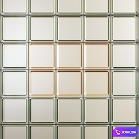 Glass blocks 3D Model Vray, Corona
