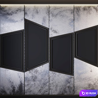 Decorative panel 10_16 3D Model Vray, Corona