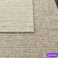 RH Bandera Braided Handwoven Wool Rug Collection 3D Model Vray