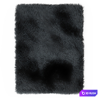 Carpet Fur Gray Shaggi 02 3D Model Vray