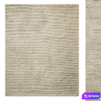 Tala Hand-Braided Wool Rug RH 3D Model Vray