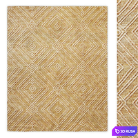 Kava Handwoven Jute Flatweave Rug RH 3D Model Vray